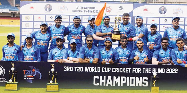 भारत ने तीसरी बार जीता ब्लाइंड टी20 विश्व कप
