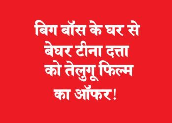 बिग बॉस के घर से बेघर टीना दत्ता को तेलुगू फिल्म का ऑफर!