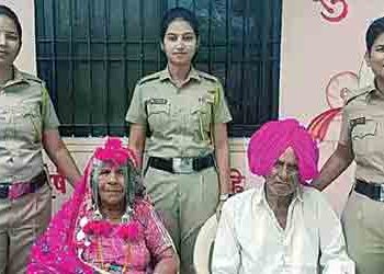 Three daughters wearing khaki