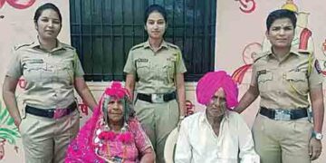Three daughters wearing khaki