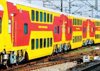 The era of double decker train has come, passengers above, luggage below