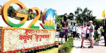 NDMC area decorated for G20