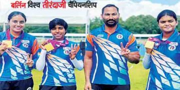 बेटियों ने फहराया तिरंगा 92 साल बाद मिला स्वर्ण