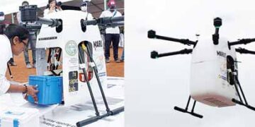 India is the first country to be successful in five tests on drones.