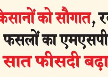 Gift to farmers, MSP of Rabi crops increased by seven percent