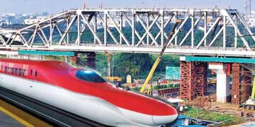 First steel bridge of Mumbai-Ahmedabad bullet train installed in Hapur