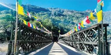 North Sikkim connected to the country: Army built bailey bridge on Teesta river in five days