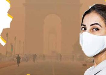 Delhi covered with a blanket of pollution