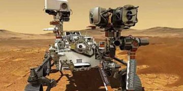 There was once a flowing river and a lake on Mars.