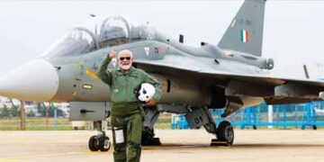 Modi flew in Tejas