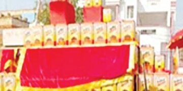 2100 barrels of mustard oil from Jaipur