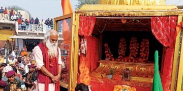 Ram devotees carry the sign of Ram..