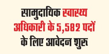 Application starts for 5,582 posts of Community Health Officer