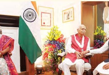 Advani was given Bharat Ratna by the President at home