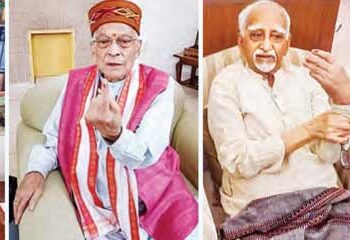Many leaders including Manmohan, Advani, Joshi voted from home