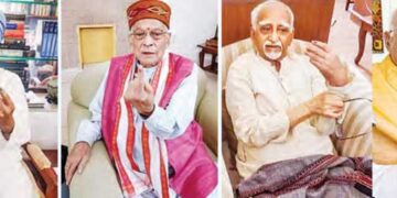 Many leaders including Manmohan, Advani, Joshi voted from home
