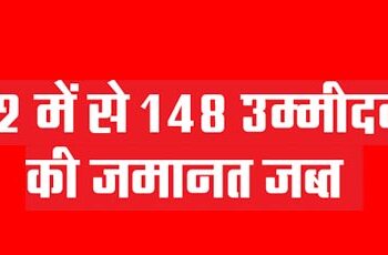 Deposits of 148 out of 162 candidates confiscated