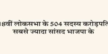504 members of 18th Lok Sabha are millionaires. BJP has the highest number of MPs.