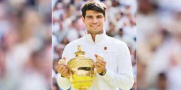 Alcaraz wins Wimbledon again, beats Djokovic in straight sets