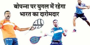 India's responsibility will be on Bopanna in doubles