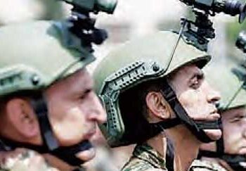 Armenian soldiers seen wearing Indian helmets