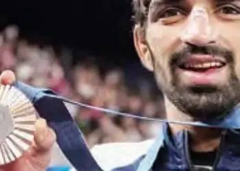 Aman becomes the country's youngest Olympic medalist