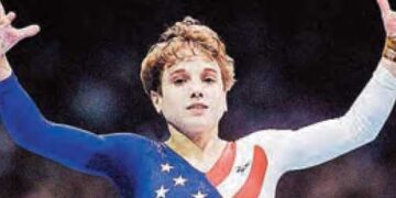 Gymnast gave team victory with just one leg