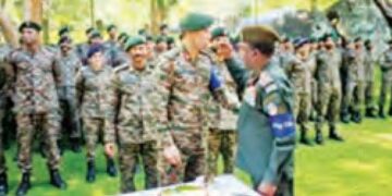 India-Sri Lanka soldiers did joint yoga practice