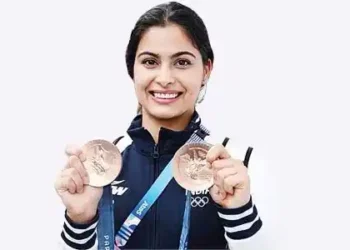 Manu, who won two medals, will be the flag bearer in the closing ceremony.