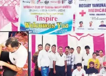 Rotary Yamunanagar Riviera organizes free medical camp on Shivratri
