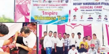 Rotary Yamunanagar Riviera organizes free medical camp on Shivratri