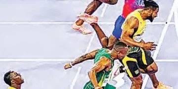 The world's fastest runner was decided by a difference of .005 seconds