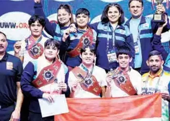 Daughters' sting: Aditi, Pulkit, Neha, Kajal and Mansi became world champions