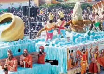 Uttar Pradesh topped in the best tableau category, Tripura got second place.