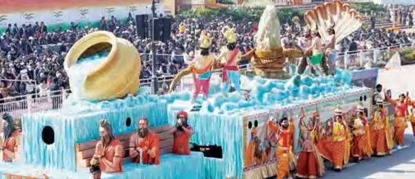Uttar Pradesh topped in the best tableau category, Tripura got second place.