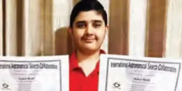14 year old boy from Noida discovered new asteroid