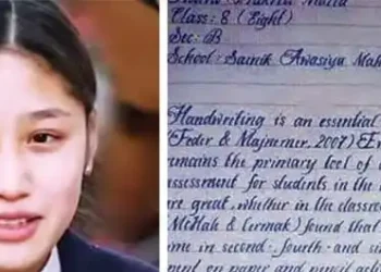 Prakriti Malla's handwriting is the most beautiful in the world