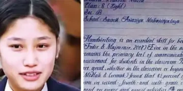 Prakriti Malla's handwriting is the most beautiful in the world