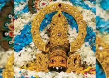 Shyam Baba's head adorned with a gold crown worth Rs 1.10 crore