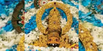 Shyam Baba's head adorned with a gold crown worth Rs 1.10 crore