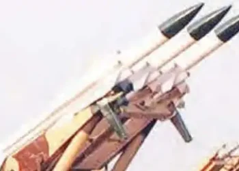 The army's missile flew and hit four targets in the air