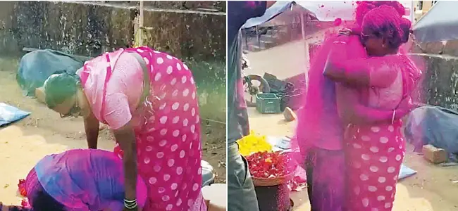 बेटे के सीआरपीएफ में चयन की खबर सुनकर रो पड़ी फुटपाथ पर सब्जी बेचती मां