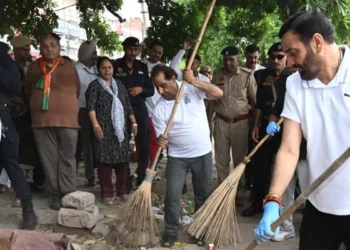 हरियाणा में चलाया स्वच्छता अभियान
