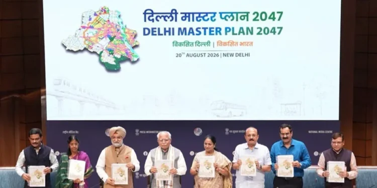 The Master Plan for Delhi 2047 was released on 20 August.