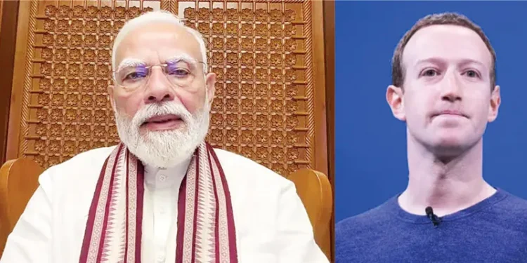 मेटा और पीएम मोदी की पोस्ट