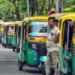 passengers waiting for rickshaw