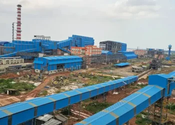 नगरनार, छत्तीसगढ़ में एनएमडीसी के नए पेलेट संयंत्र से पहला उत्पादन, 27 सितंबर। श्रेय : फोटो : पीआईबी।