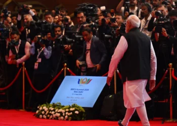 प्रधानमंत्री नरेन्द्र मोदी, संघ लोक सेवा आयोग के शताब्दी समारोह में, भारत मंडपम, नई दिल्ली, 1 अक्टूबर 2026 · श्रेय : फोटो : पीआईबी